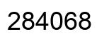 Number 284068 black image