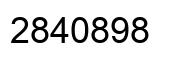 Número 2840898 imagen negro