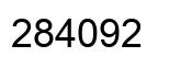 Number 284092 black image