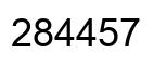 Número 284457 imagen negro