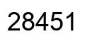 Número 28451 imagen negro