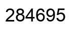 Número 284695 imagen negro
