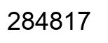 Número 284817 imagen negro