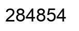 Number 284854 black image