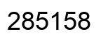 Number 285158 black image