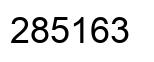 Number 285163 black image