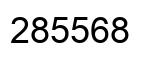 Número 285568 imagen negro