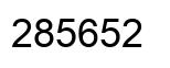Number 285652 black image