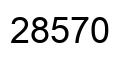 Número 28570 imagen negro