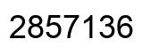 Número 2857136 imagen negro