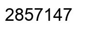 Número 2857147 imagen negro