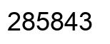 Number 285843 black image
