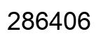 Number 286406 black image
