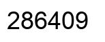 Number 286409 black image