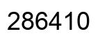 Number 286410 black image
