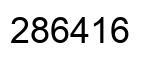 Number 286416 black image