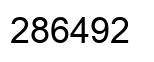 Number 286492 black image