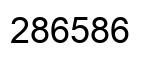 Number 286586 black image