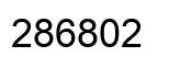Number 286802 black image