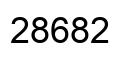 Número 28682 imagen negro