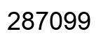 Number 287099 black image