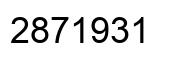 Number 2871931 black image