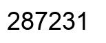 Número 287231 imagen negro