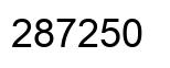 Número 287250 imagen negro
