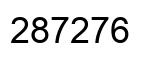 Número 287276 imagen negro
