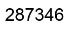 Número 287346 imagen negro