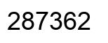 Número 287362 imagen negro