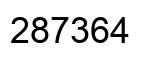 Número 287364 imagen negro