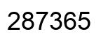Número 287365 imagen negro