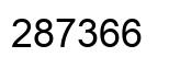 Número 287366 imagen negro