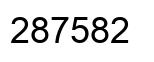 Number 287582 black image