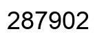Number 287902 black image