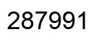 Número 287991 imagen negro
