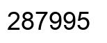 Número 287995 imagen negro