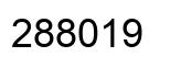 Number 288019 black image