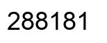 Number 288181 black image