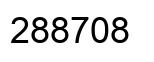 Number 288708 black image