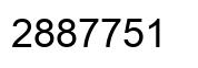 Number 2887751 black image