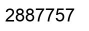 Número 2887757 imagen negro