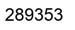 Number 289353 black image