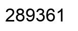 Number 289361 black image