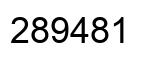 Number 289481 black image