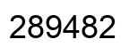 Number 289482 black image