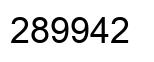 Number 289942 black image