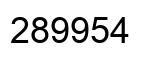 Número 289954 imagen negro