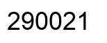 Number 290021 black image